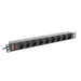 Lanberg power distribution unit (PDU) 19’’1U 16A 9 SOCKETS 3M black - Захранващи панели<<<LANBERG сървърни шкафове и