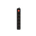 Lanberg power strip 1.5m 5 sockets french with circuit breaker quality-grade copper cable black