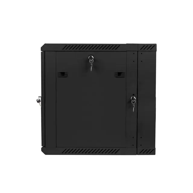 Lanberg rack cabinet 19’’ double-section wall-mount 12U / 600x600 for self-assembly (flat pack) black - Сървърни и
