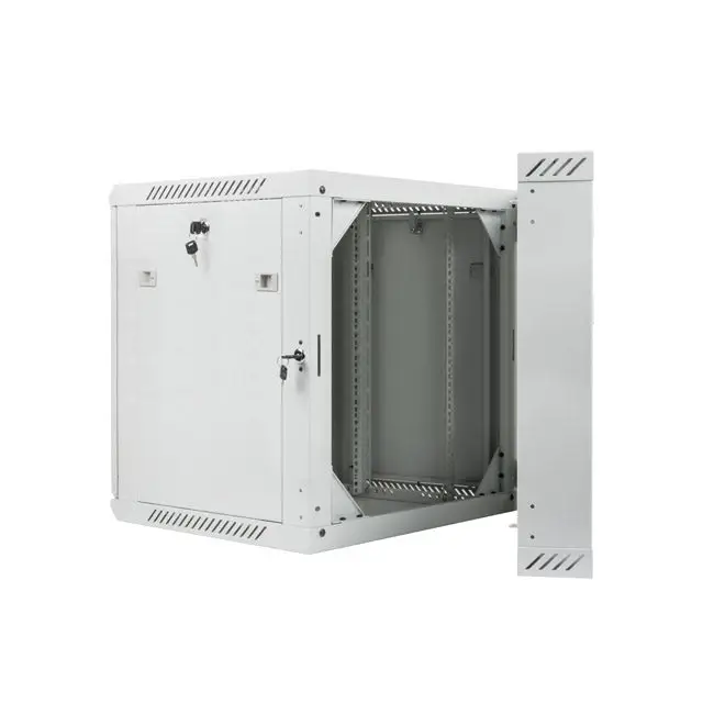 Lanberg rack cabinet 19’’ double-section wall-mount 12U / 600x600 for self-assembly (flat pack) grey - Сървърни и