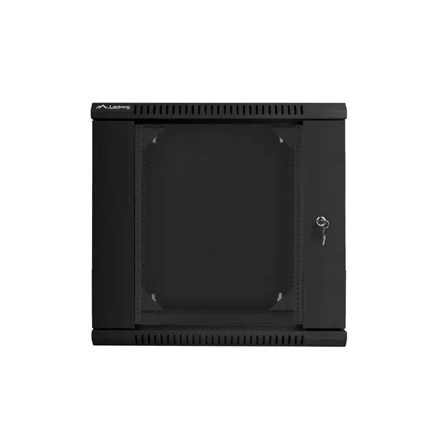 Lanberg rack cabinet 19’’ double-section wall-mount 12U / 600x600 for self-assembly (flat pack) black - Сървърни и