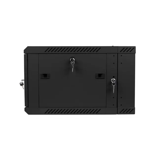 Lanberg rack cabinet 19’’ double-section wall-mount 6U / 600x600 for self-assembly (flat pack) black - Сървърни и