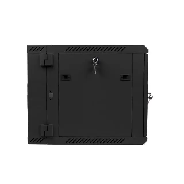 Lanberg rack cabinet 19’’ double-section wall-mount 9U / 600x600 for self-assembly (flat pack) black - Сървърни и