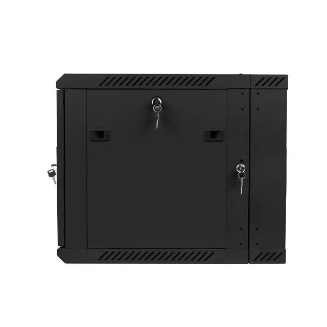 Lanberg rack cabinet 19’’ double-section wall-mount 9U / 600x600 for self-assembly (flat pack) black - Сървърни и