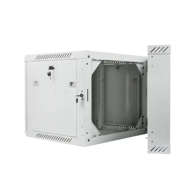 Lanberg rack cabinet 19’’ double-section wall-mount 9U / 600x600 for self-assembly (flat pack) grey - Сървърни и