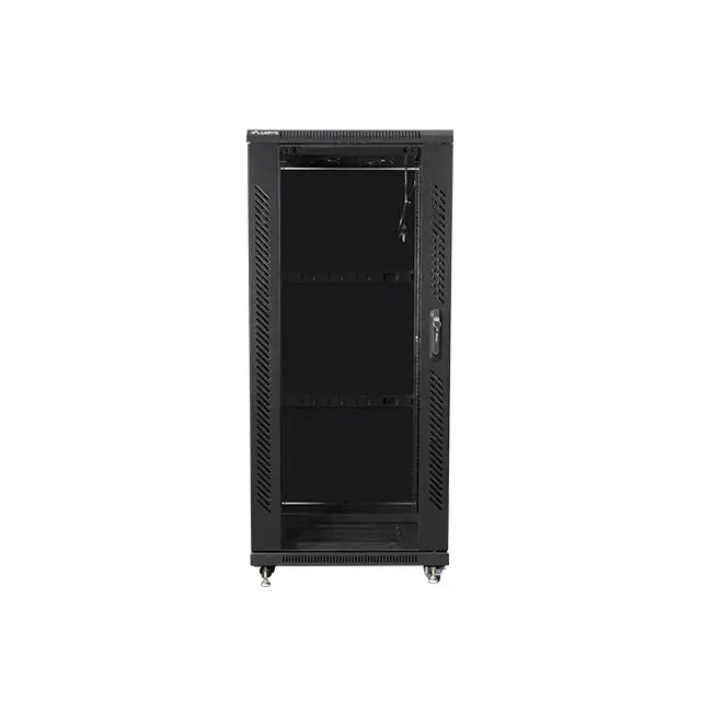 Lanberg rack cabinet 19’’ free-standing 27U / 600x800 self-assembly flat pack black - Сървърни и комуникационни