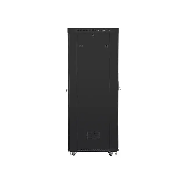 Lanberg rack cabinet 19’’ free-standing 42U/800x1000 (flat pack) with mesh door lcd black v2 - Сървърни и