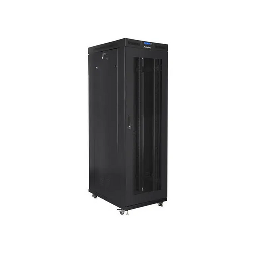 Lanberg rack cabinet 19’’ free-standing 42U/800x1000 (flat pack) with mesh door lcd black v2 - Сървърни и