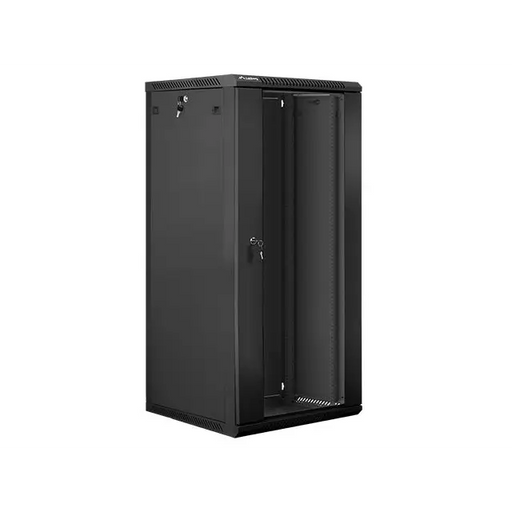 Lanberg rack cabinet 19’’ wall-mount 27U / 600x600 for self-assembly (flat pack) black - Сървърни и комуникационни