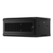 Lanberg rack cabinet 19’’ wall-mount 4U/600x450 with perforated door black (flat pack) - Сървърни и комуникационни