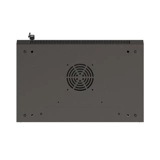 Lanberg rack cabinet 19’’ wall-mount 9U/540x350 (flat pack) with glass door black - Сървърни и комуникационни