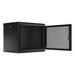 Lanberg rack cabinet 19’’ wall-mount 9U/600x450 with perforated door black (flat pack) - Сървърни и комуникационни