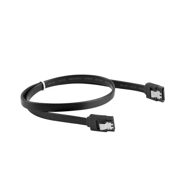 Lanberg SATA DATA III (6GB/S) F/F cable 30cm metal clips black - SATA<<<LANBERG кабели<<<LANBERG<<<PolyComp