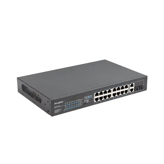 Lanberg switch 16x 100mb poe+/2x 1GB/1x sfp rack 19’’ unmanaged gigabit ethernet 250w - Комутатори<<<LANBERG мрежово и