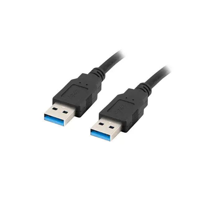 Lanberg USB-A (M) -> USB-A (M) 3.0 cable 0.5m black - USB<<<LANBERG кабели<<<LANBERG<<<PolyComp&&&Компютърни