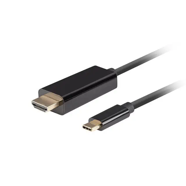 Lanberg USB-C (M) -> HDMI (M) cable 1.8m 4K 60Hz black - Видео<<<LANBERG