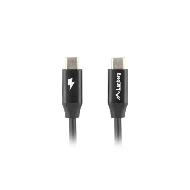 Lanberg USB-C M/M 2.0 cable 1m Quick Charge 4.0 black - USB<<<LANBERG кабели<<<LANBERG<<<PolyComp&&&USB