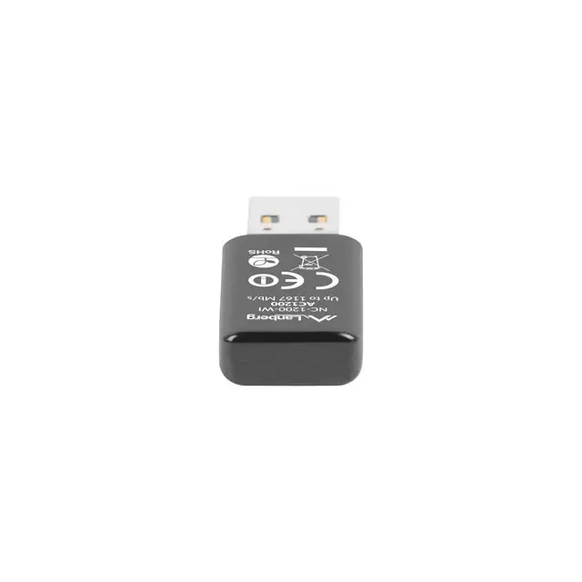 Lanberg Wireless Network Card USB AC1200 Dual Band 2x Internal Antenna - Адаптери<<<LANBERG адаптери конектори и