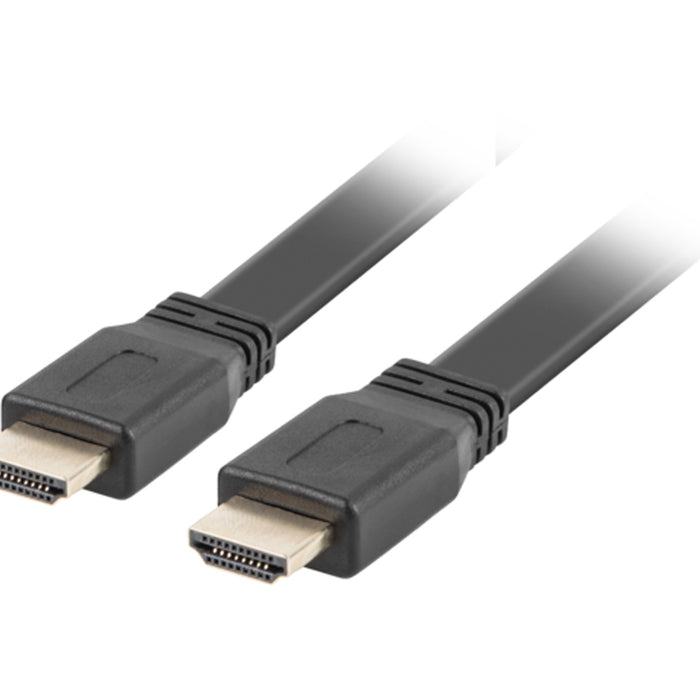 Lanberg HDMI M/M V2.0 cable 1m, 4K flat, black