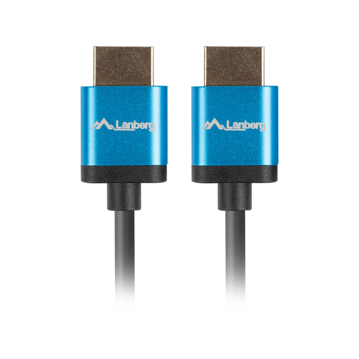 Lanberg HDMI M/M V2.0 4K cable 1m, slim, black