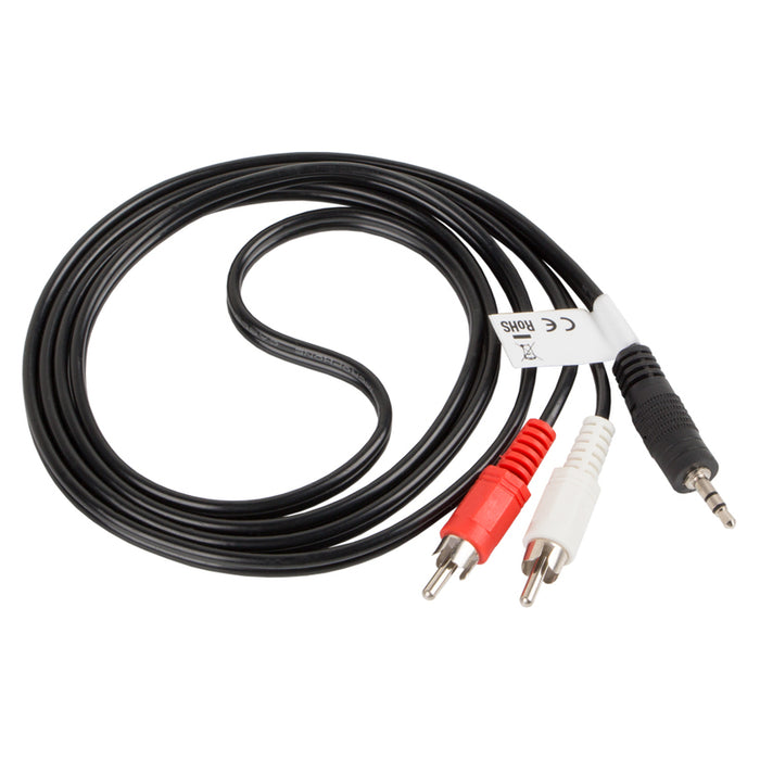 Lanberg mini jack 3.5mm (M) 3 pin -> 2X RCA (chinch) (M) cable 1.5m