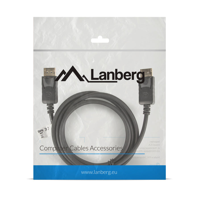 Lanberg display port M/M cable 1.8m 4K, black