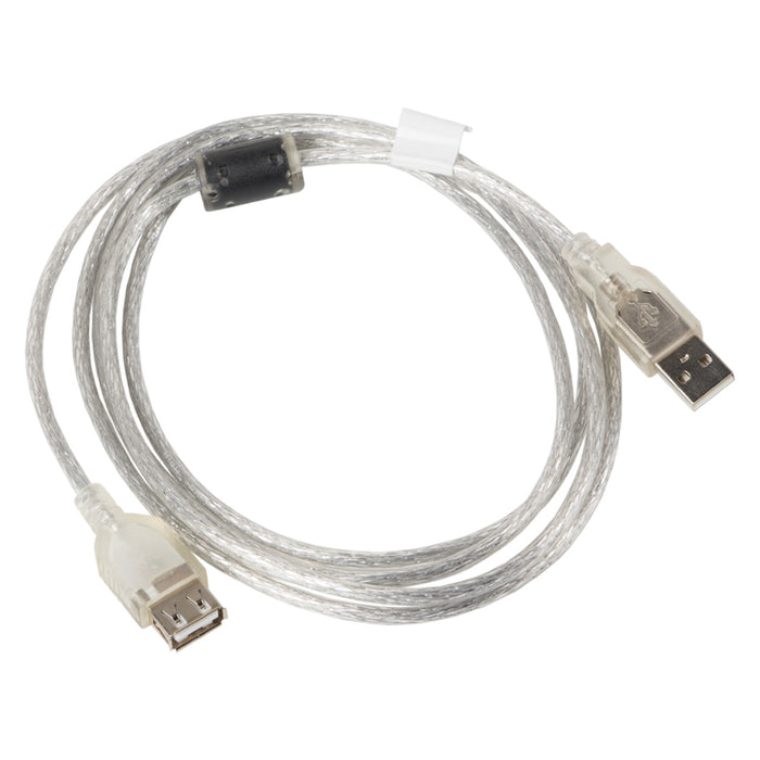 Lanberg extension cable USB 2.0 AM-AF,  1.8m, transparent ferrite