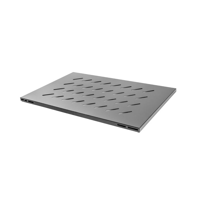 Lanberg 19" fixed shelf 1U / 465x715mm, max load capacity up to 120kg, black