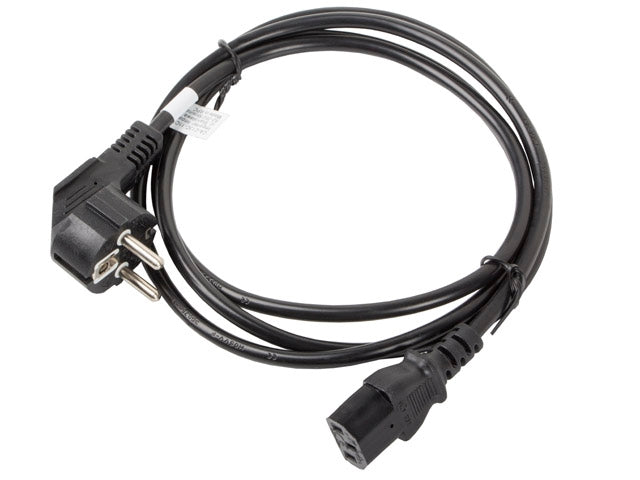 Lanberg CEE 7/7 -> IEC 320 C13 power cord 1.8m VDE, black
