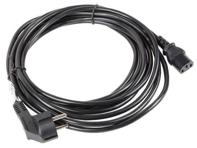 Lanberg CEE 7/7 -> IEC 320 C13 power cord 5m VDE, black