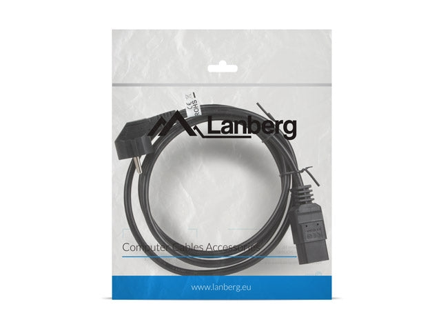Lanberg CEE 7/7 -> IEC 320 C19 power cord 16A 1.8m VDE, black