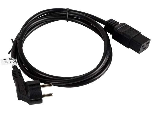 Lanberg CEE 7/7 -> IEC 320 C19 power cord 16A 1.8m VDE, black