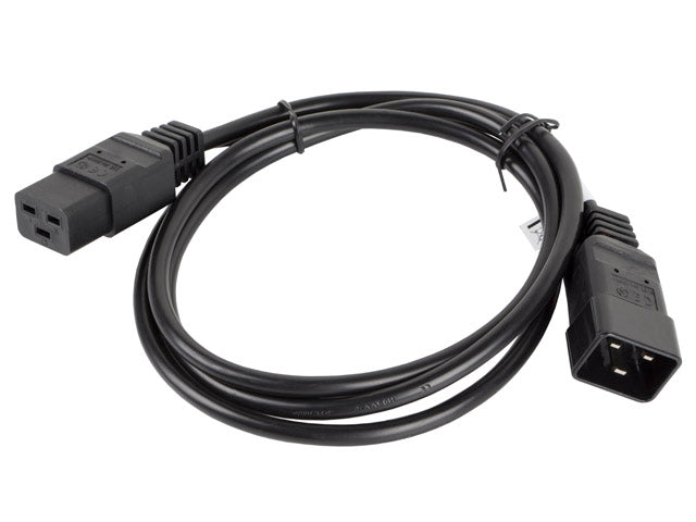 Lanberg EXTESION CABLE IEC 320 C19 / C20 1.8m VDE, black