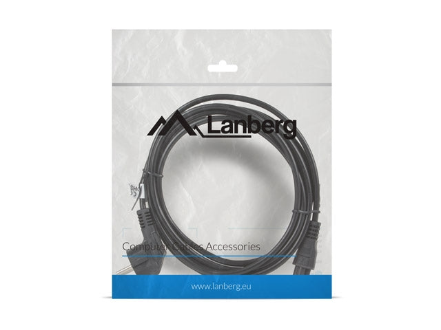 Lanberg CEE 7/7 (MICKEY) -> IEC 320 C5 power cord 3m VDE, black