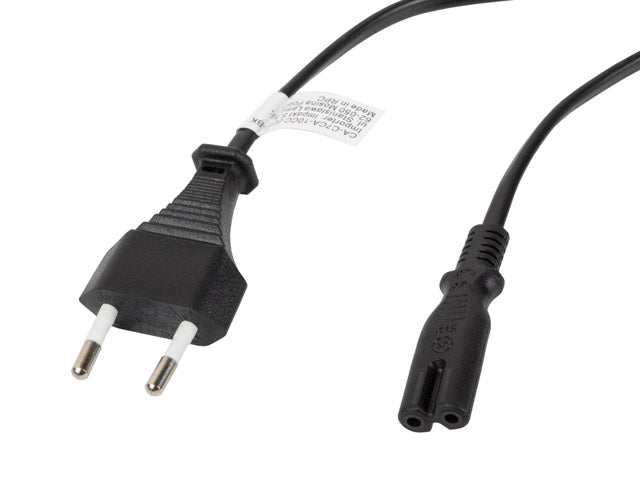 Lanberg CEE 7/16 -> IEC 320 C7 EURO (RADIO) power cord 1.8m, black