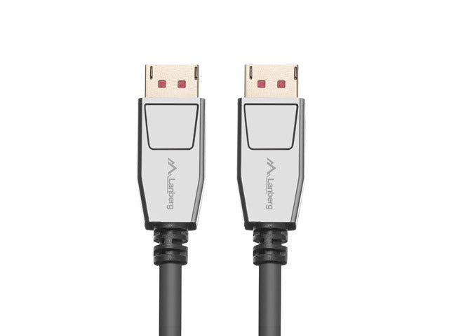 Lanberg display port cable M/M 20pin V1.4 8K 60Hz 1m, black