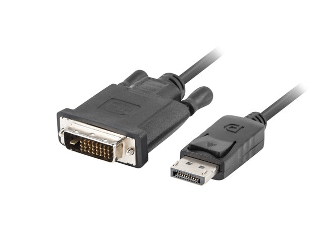 Lanberg display port (M) V1.2 -> DVI-D (M) (24+1) cable 1m, dual link, black