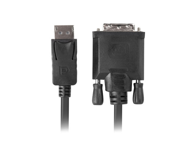 Lanberg display port (M) V1.2 -> DVI-D (M) (24+1) cable 1.8m, dual link, black