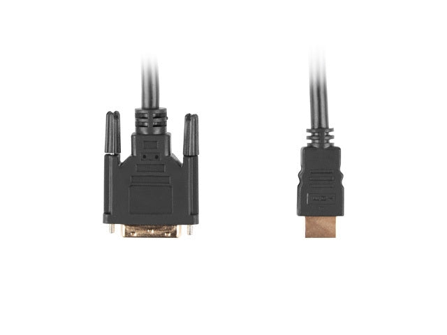 Lanberg HDMI (M) -> DVI-D(M)(18+1) cable 3m, single link with gold-plated connectors, black