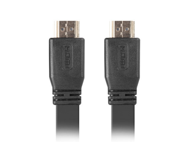Lanberg HDMI M/M V2.0 cable 0.5m, 4K flat, black