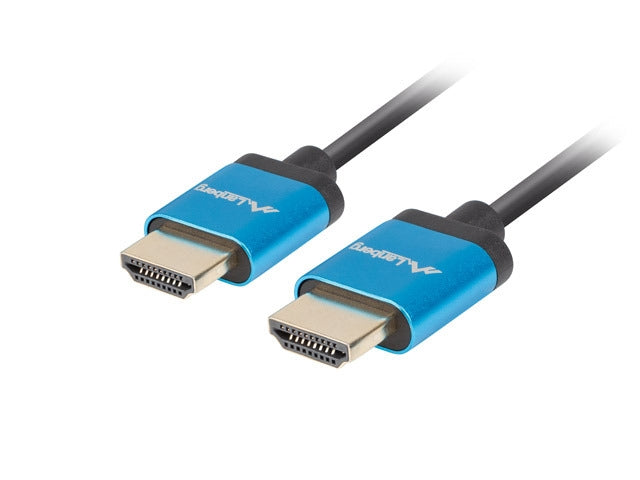 Lanberg HDMI M/M V2.0 4K cable 1m, slim, black