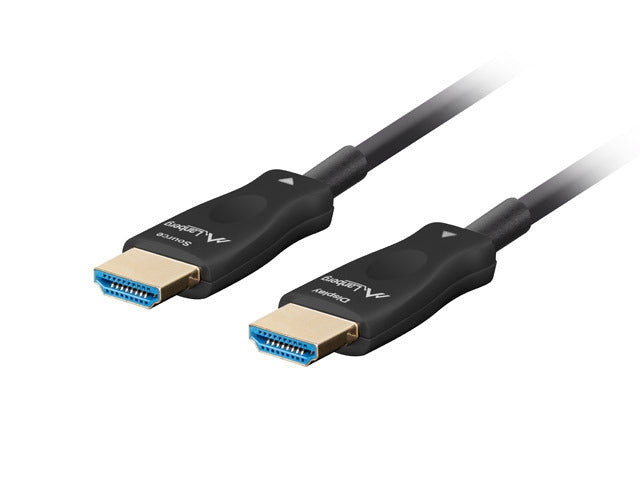 Lanberg HDMI M/M v2.1 cable 50m optical black aoc