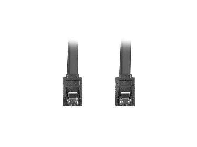 Lanberg SATA DATA III (6GB/S) F/F cable 30cm metal clips, black