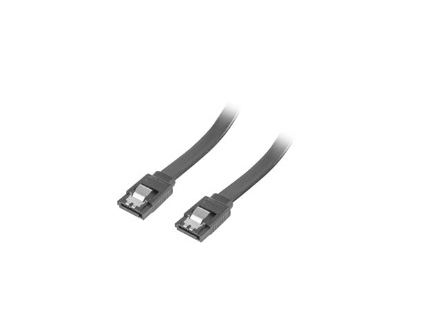 Lanberg SATA DATA III (6GB/S) F/F cable 30cm metal clips, black