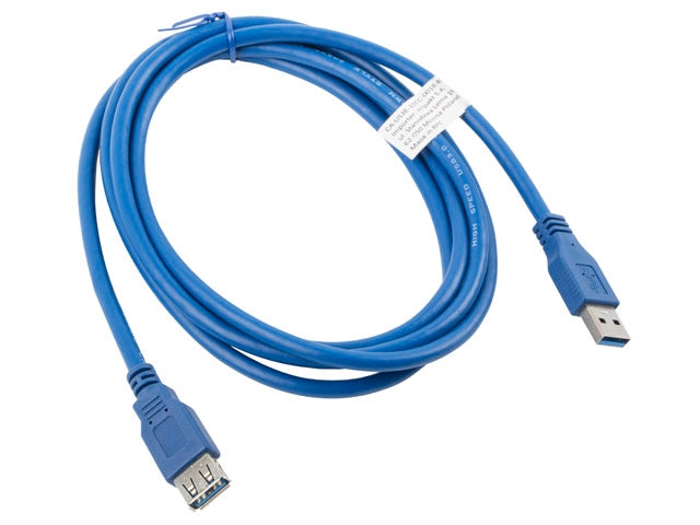 Lanberg extension cable USB 3.0 AM-AF, 1.8m, blue