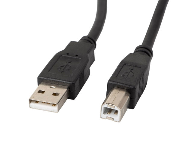 Lanberg USB-A (M) -> USB-B (M) 2.0 cable 1.8m, black ferrite
