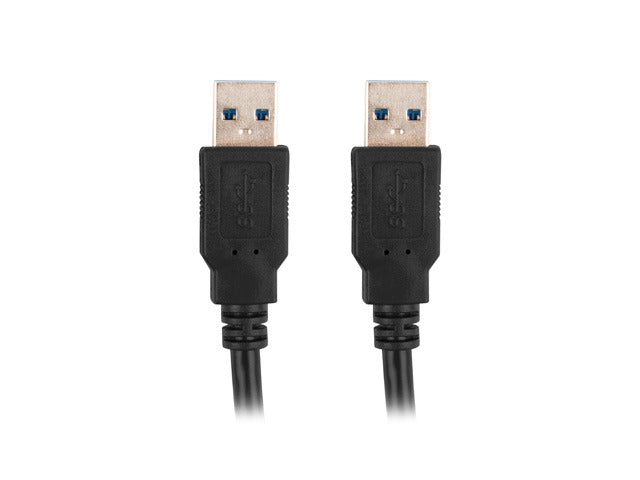 Lanberg USB-A (M) -> USB-A (M) 3.0 cable 0.5m, black