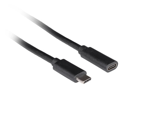 Lanberg USB-C M/F 3.1 cable 0.5m, Black