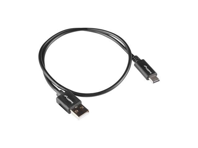 Lanberg USB-C(M) -> USB-A(M) 2.0 cable 1m QC, black BOX
