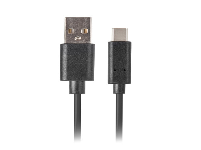 Lanberg USB-C(M) ->  USB-A (M) 2.0 cable 1m, black QC 3.0